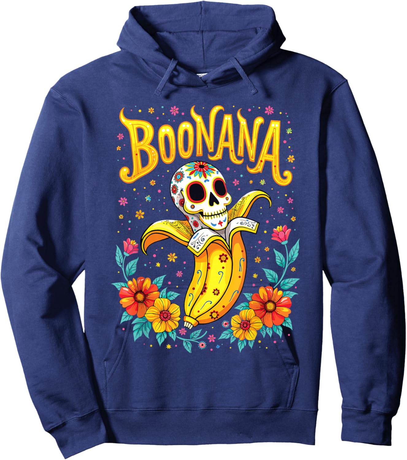 Boonana Ghost Banana Halloween Outfit for Adults & Kids Hoodie - Hoodie | Navy