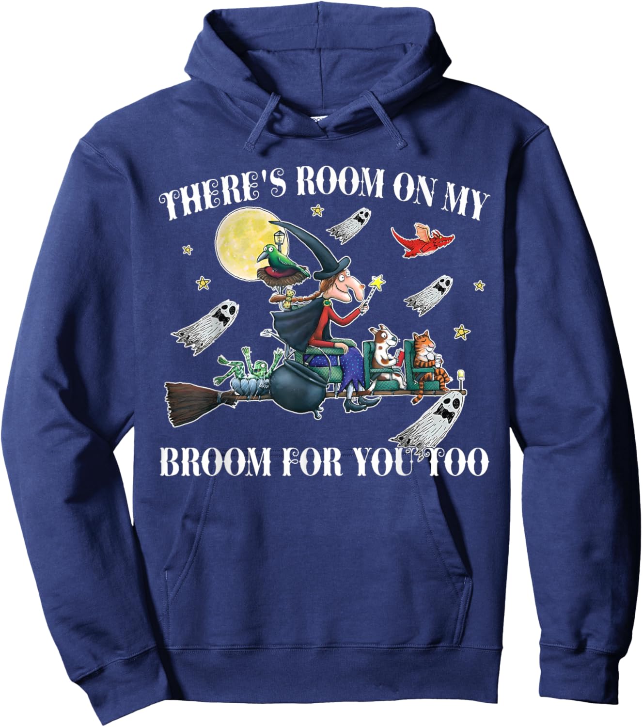 Halloween There's Room On My Broom For You Too Teacher Hoodie - Hoodie | Navy