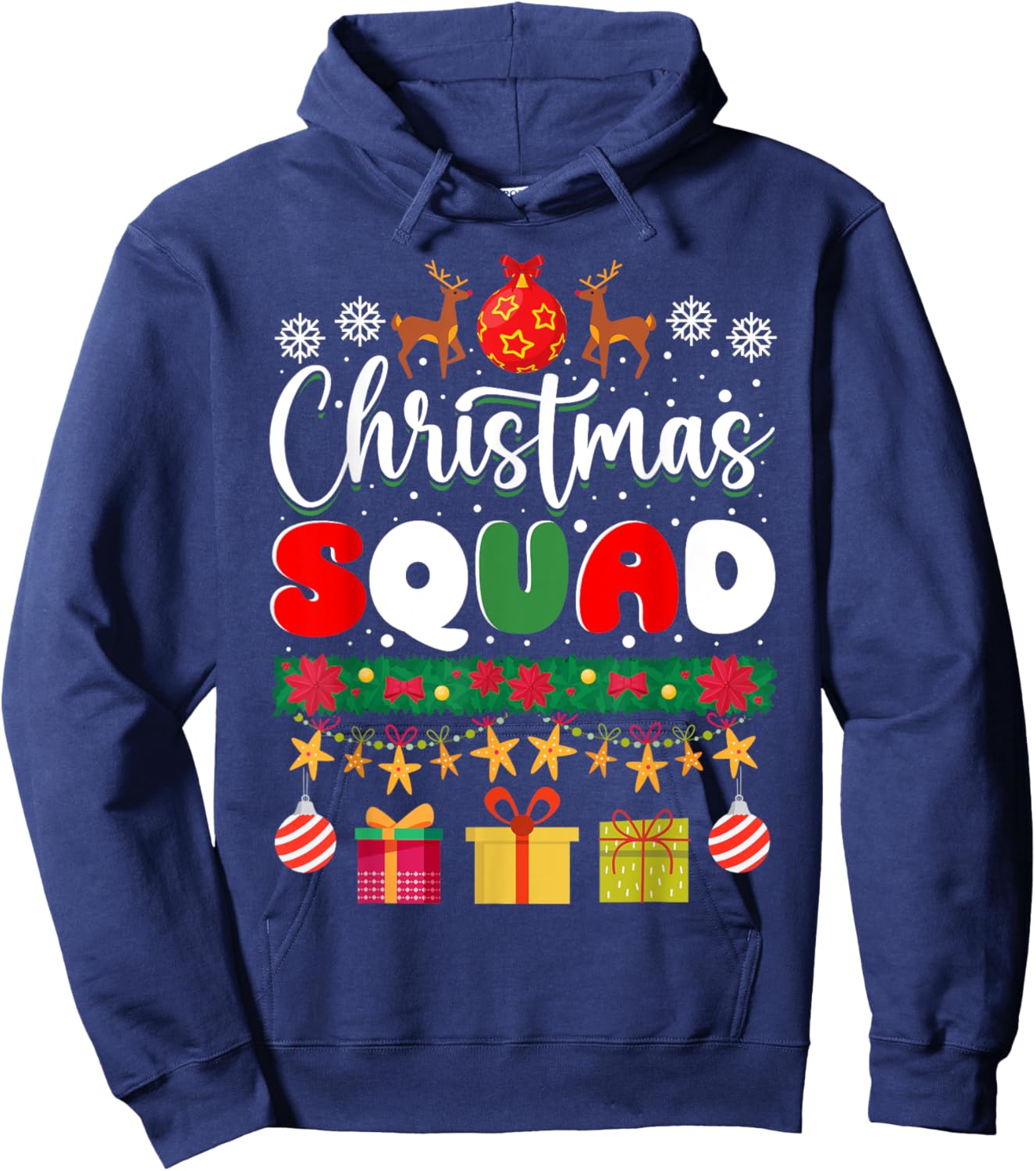 Christmas Squad Family Matching Group Christmas Xmas Hoodie - Hoodie | Navy