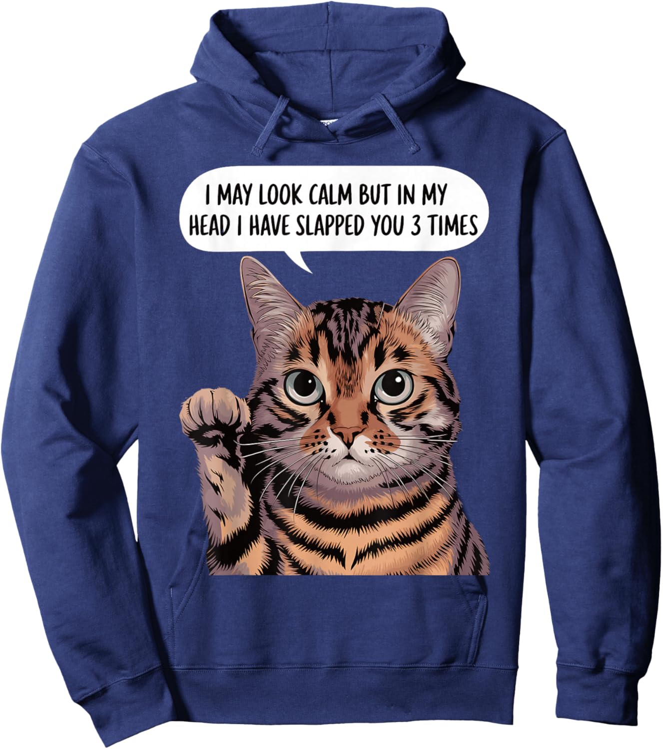 Love Cat Graphic Shirts Women Hoodie - Hoodie | Navy
