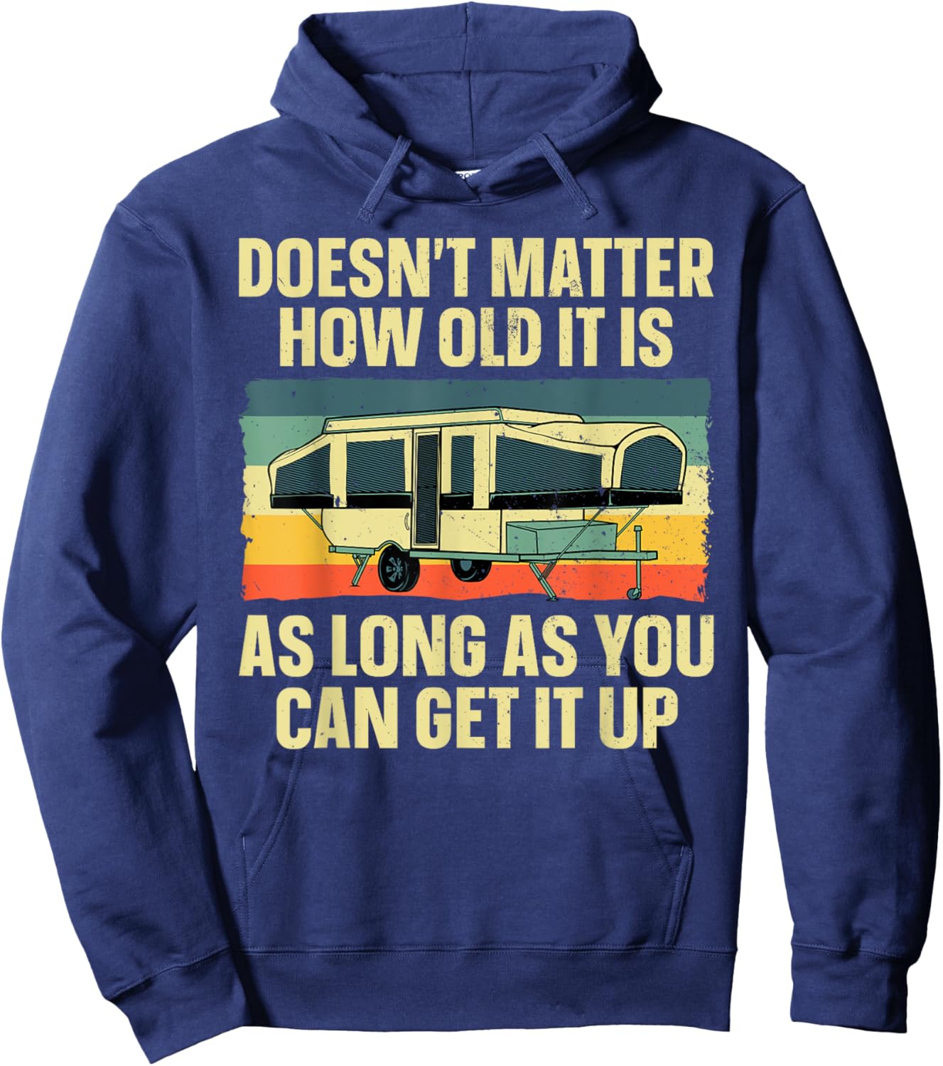 Best Pop Up Camper Art Women Pop Up Trailer Camping Hoodie - Hoodie | Navy