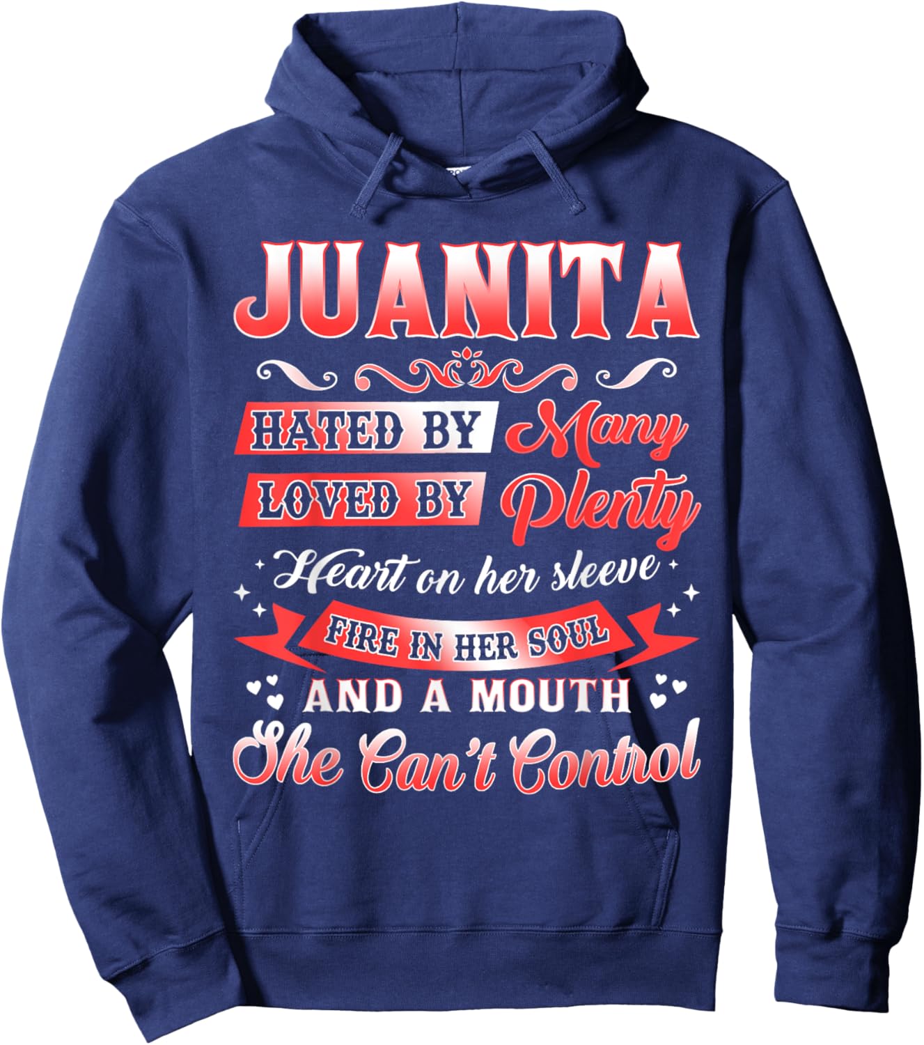 Juanita Name Shirt Personalized Juanita First Name Hoodie - Hoodie | Navy