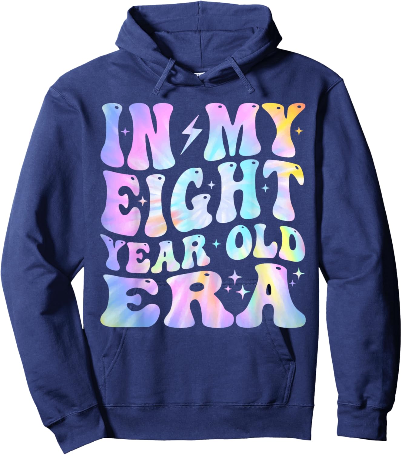 In My Eight Year Old Era Girl Boy 8th Birthday 8 Year Old Hoodie - Hoodie | Navy
