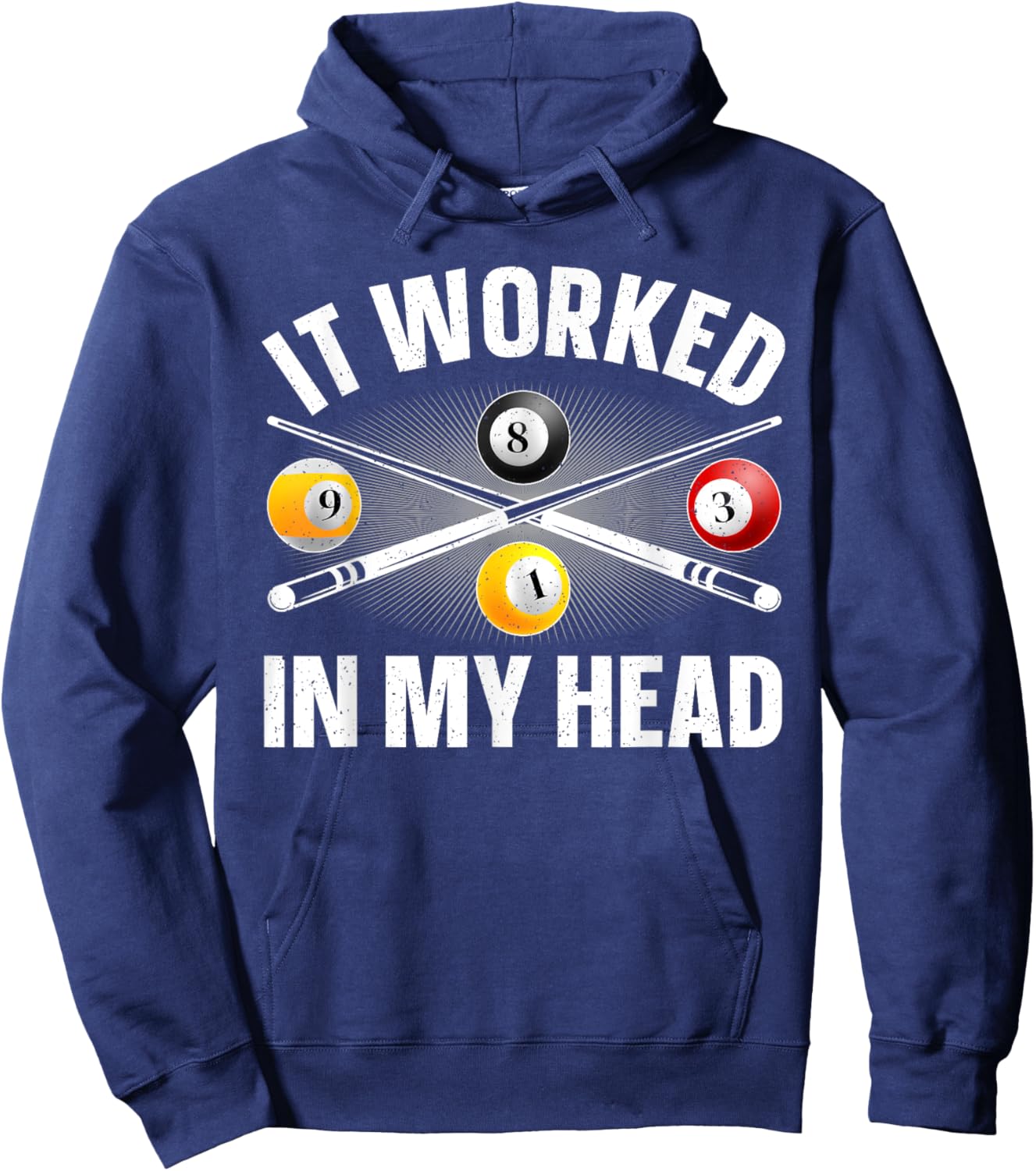 Funny Pool Design Women Billiards Lover Pool Player Hoodie - Hoodie | Navy