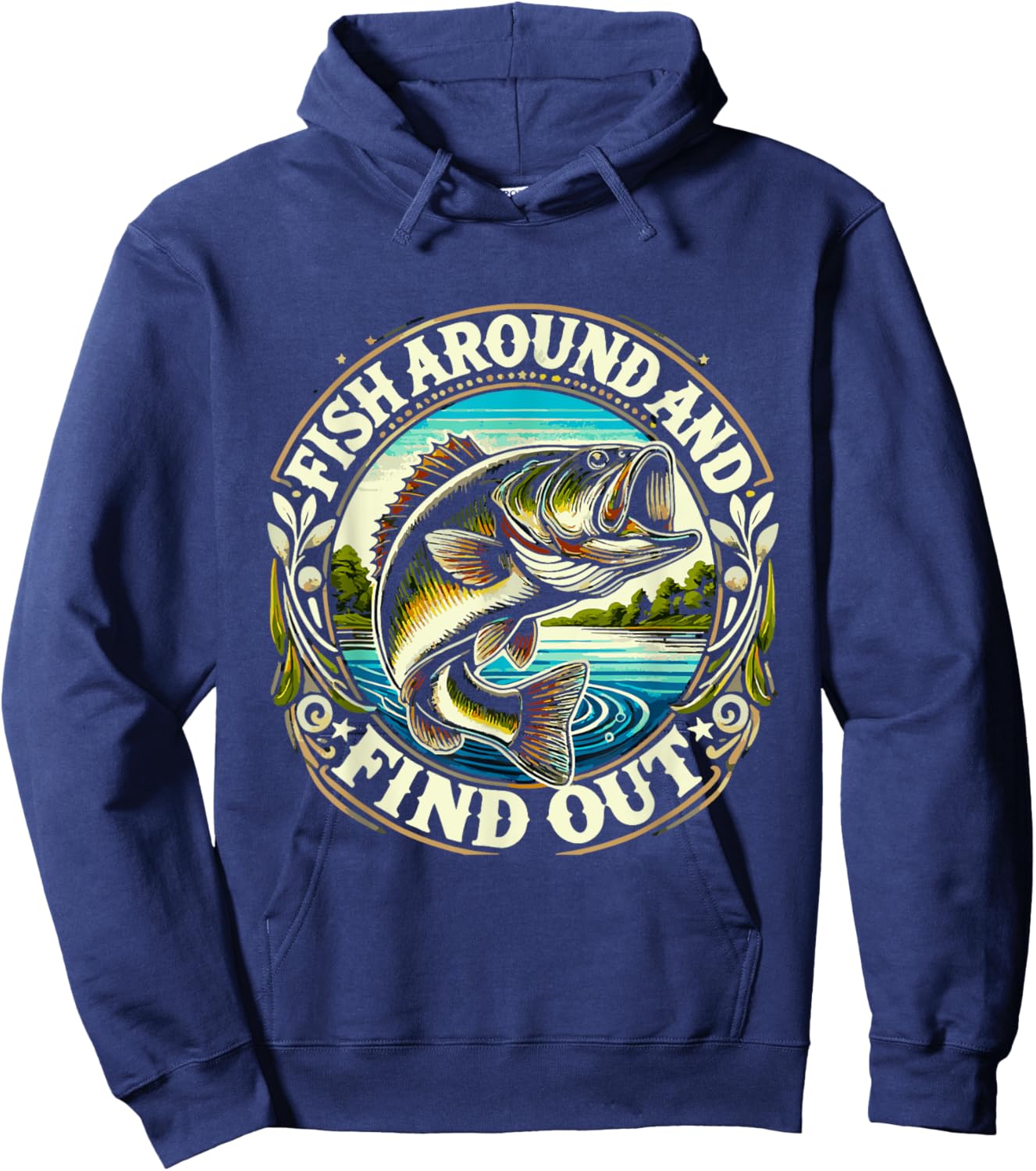 Fish around and find out Hoodie - Hoodie | Navy