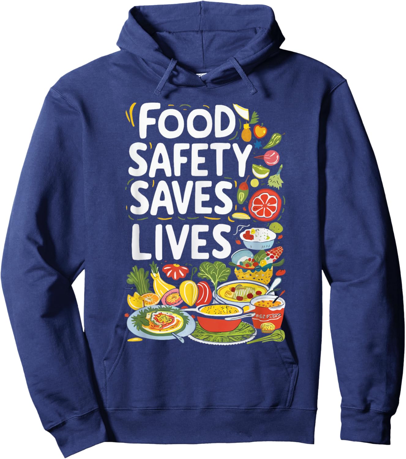Food Safety Manager Proper Hygiene Job Profession Hoodie - Hoodie | Navy