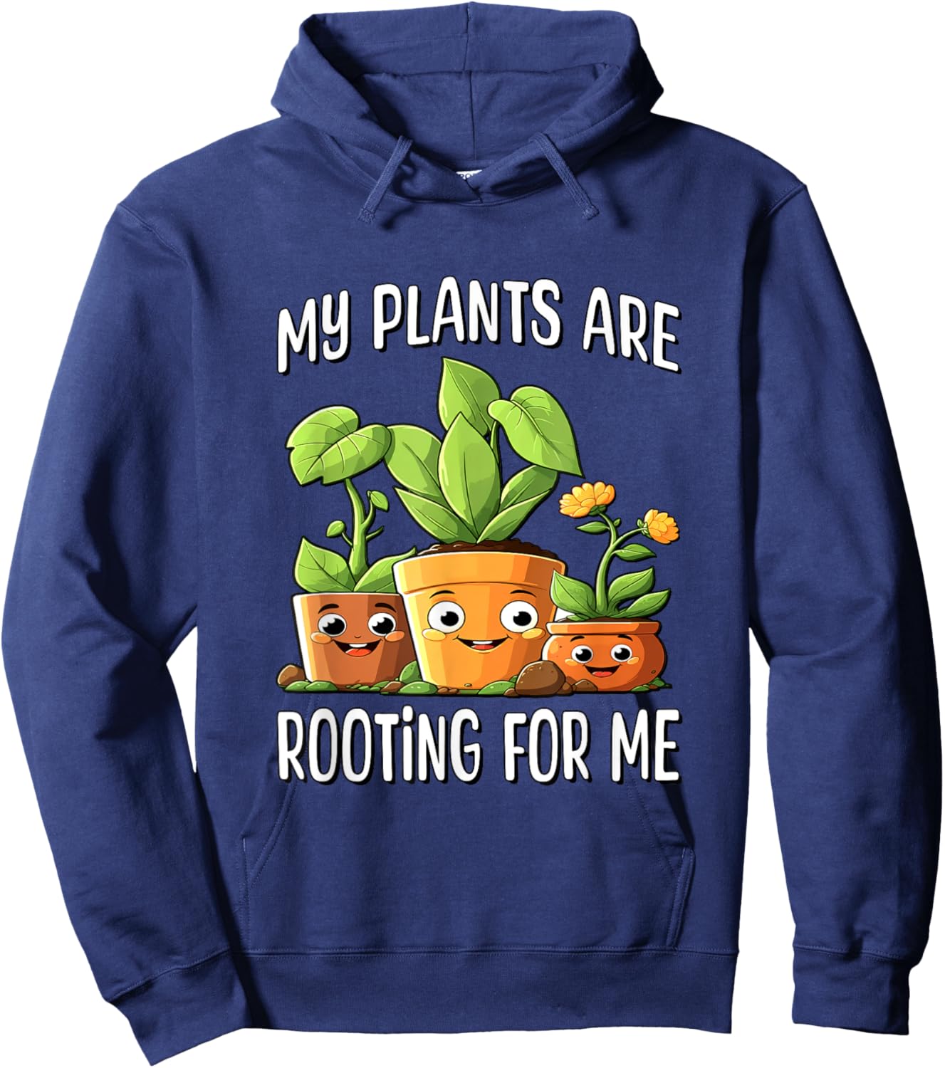 My Plants Are Rooting For Me Hoodie - Hoodie | Navy