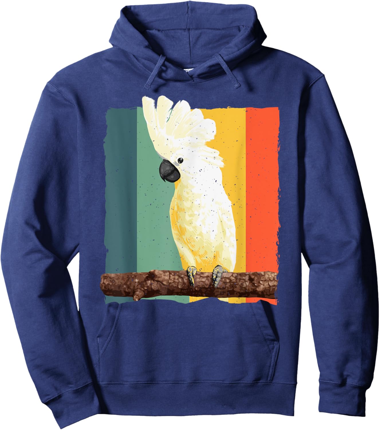 Cool Cockatoo Art Women Parrot Lover Goffin Cockatoo Hoodie - Hoodie | Navy