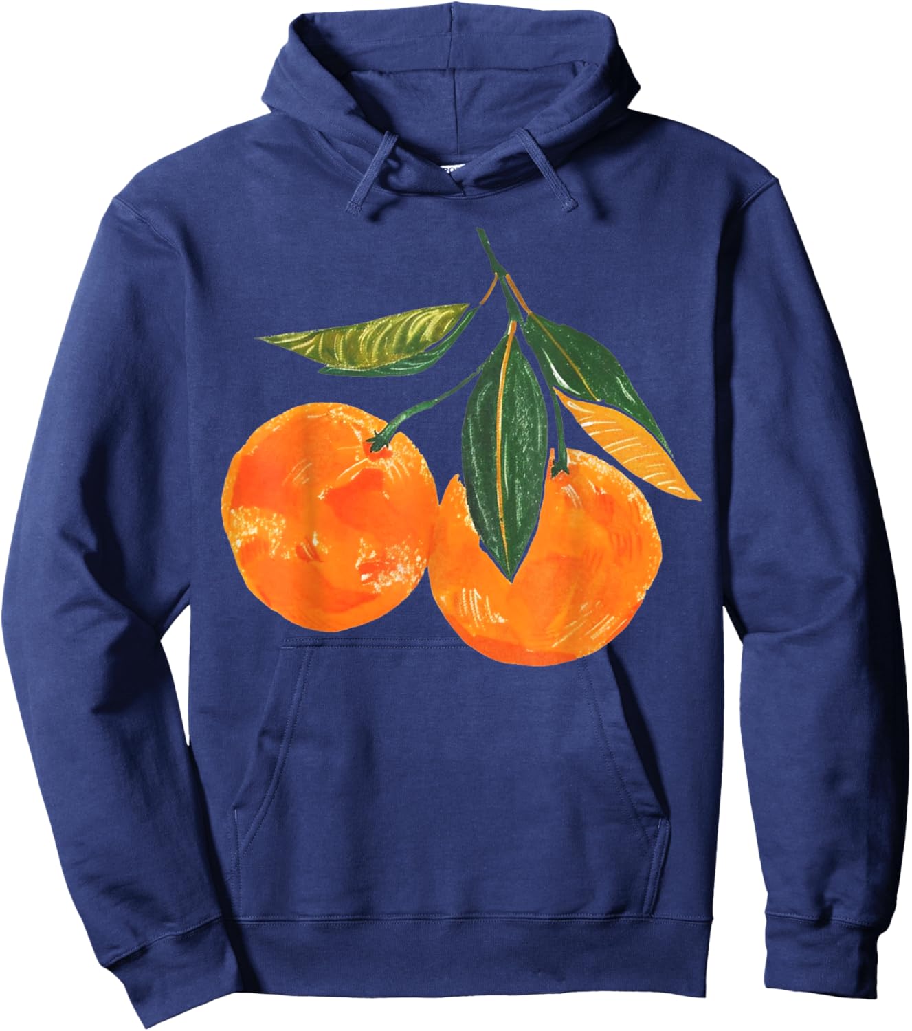 Vintage Graphic Fruit Orange Aesthetic Boho Juicy Men Women Hoodie - Hoodie | Navy