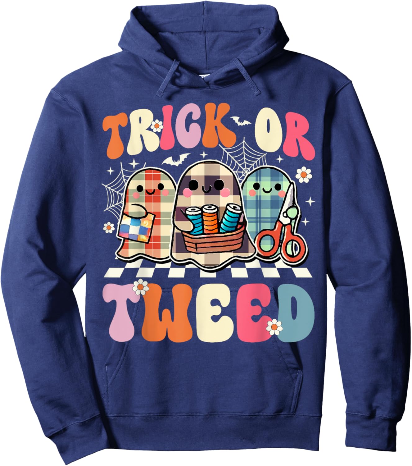 Halloween Quilting Hoodie - Hoodie | Navy
