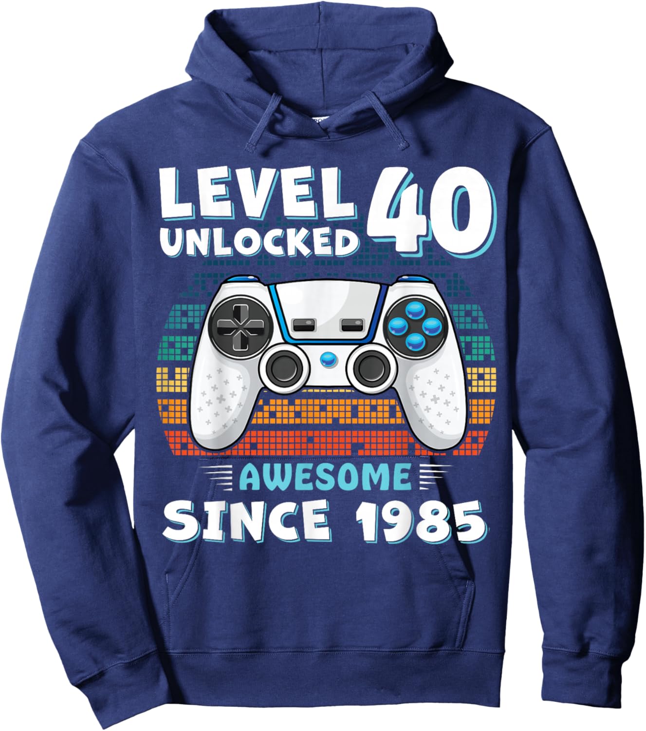 40 Year Birthday Decorations Men Gag 40yr 1985 40th Birthday Hoodie - Hoodie | Navy