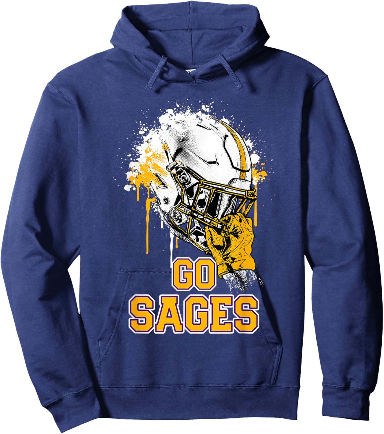 Monticello Sages Rising Helmet GO! Hoodie - Hoodie | Navy