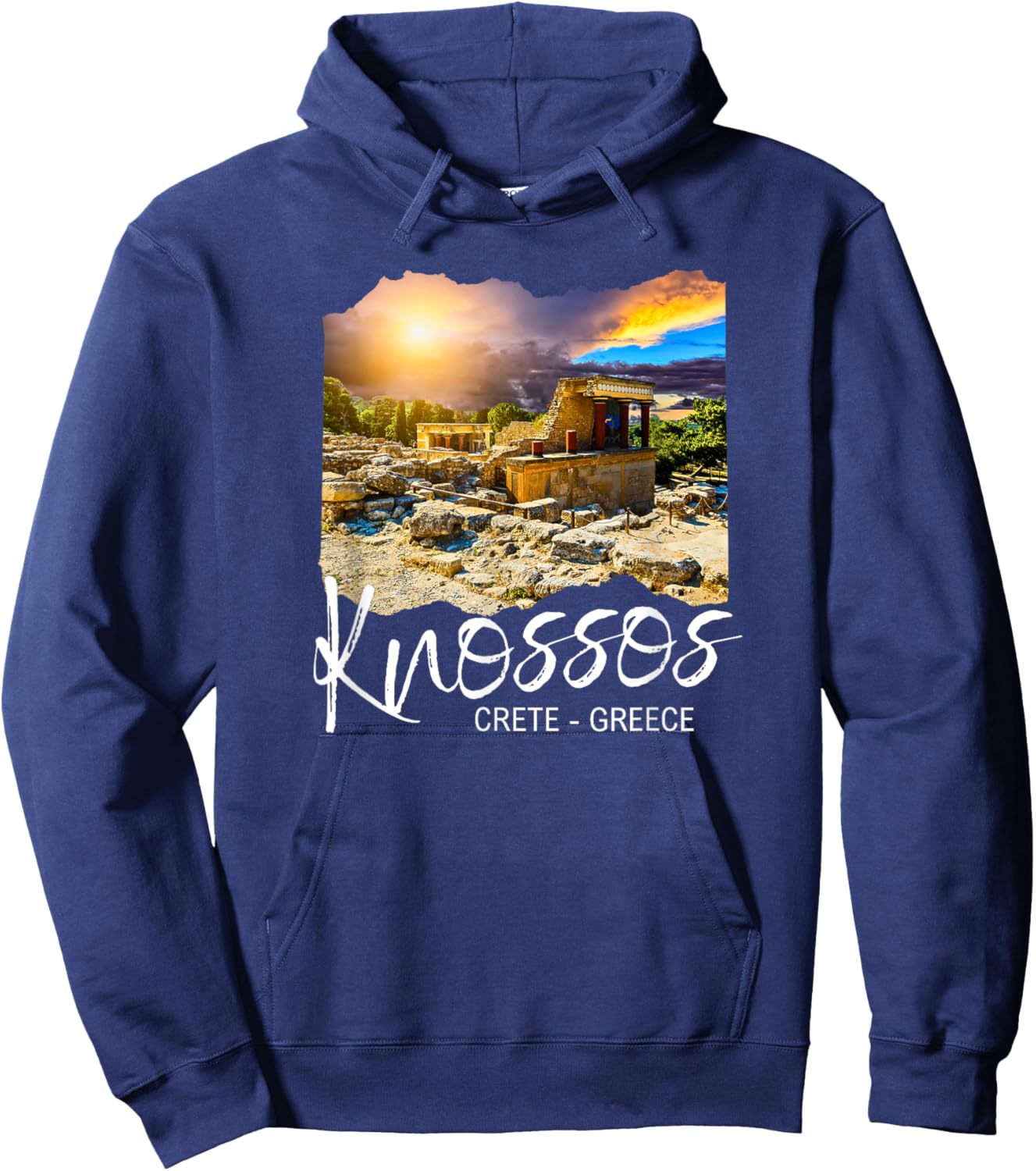 Knossos Crete / Knossos Greece Hoodie - Hoodie | Navy