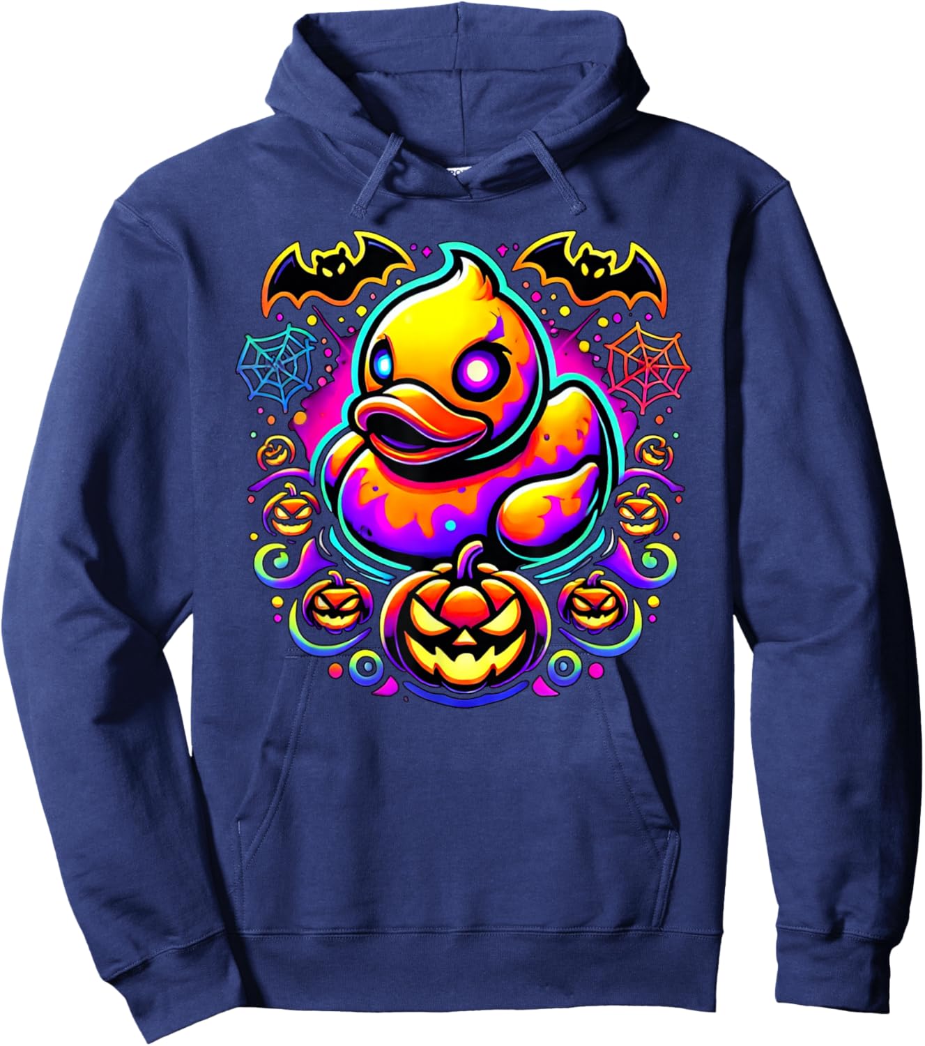 Pumpkin Rubber Duck Halloween Hoodie - Hoodie | Navy