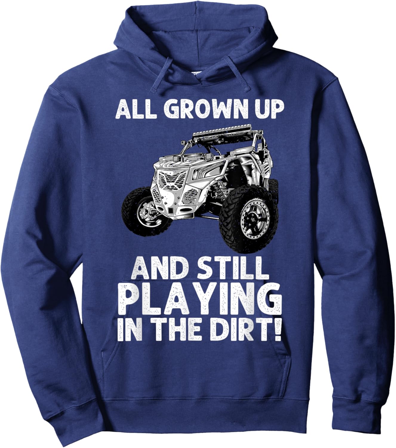 Funny SxS Design Women Offroading UTV Side By Side Hoodie - Hoodie | Navy