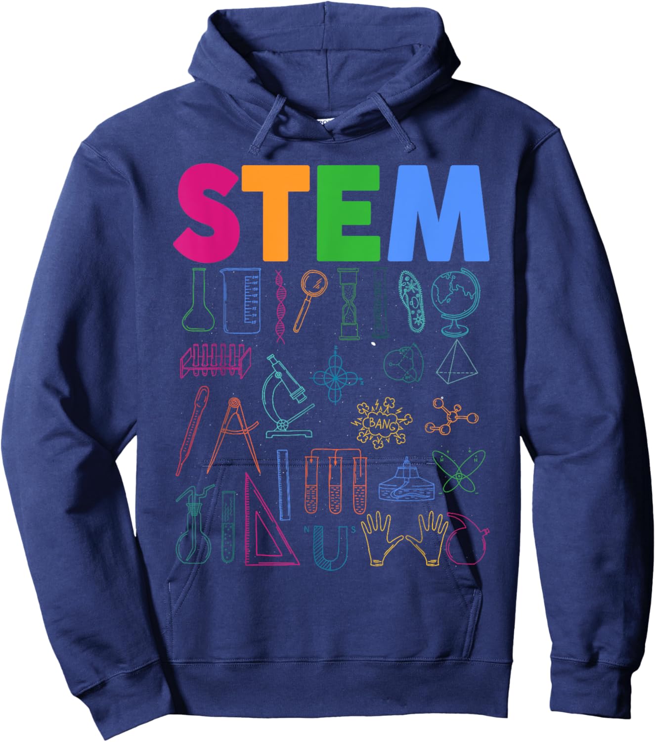 STEM Science Technology Engineering Math Teacher Hoodie - Hoodie | Navy