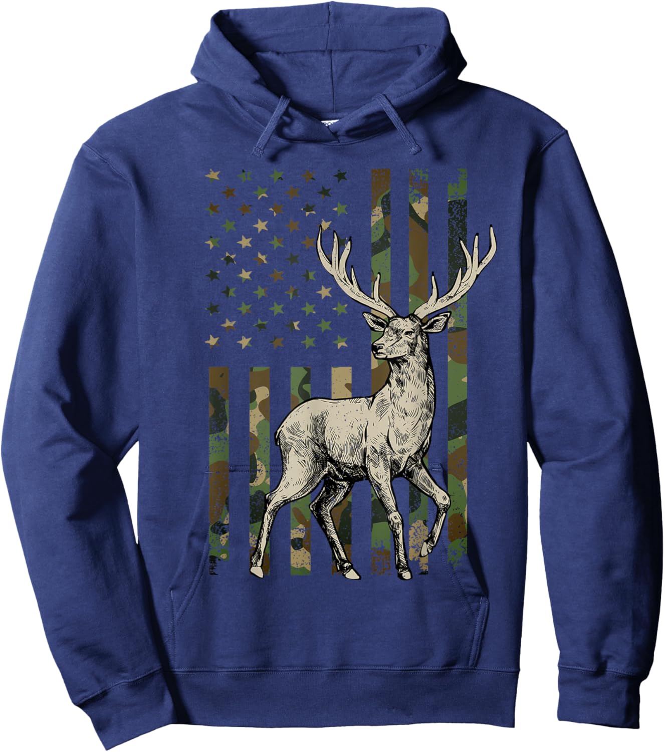 Deer Hunting Art Women Wildlife Hunting Deer Hunter Hoodie - Hoodie | Navy