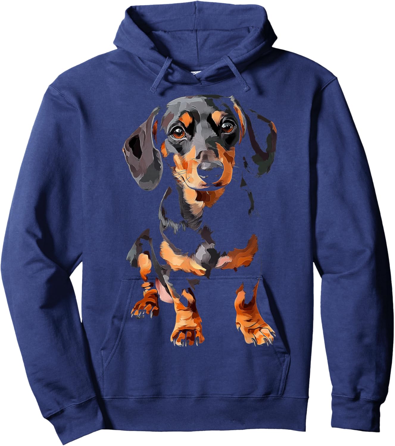 Dachshund Dog Motif Pet Art Dachshund Men Women Kids Hoodie - Hoodie | Navy