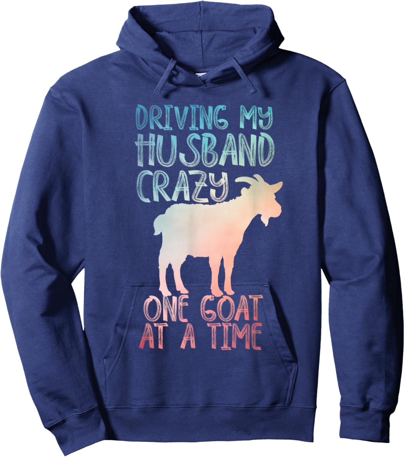 Funny Goat Design Girls Farm Animal Goat Farmer Hoodie - Hoodie | Navy