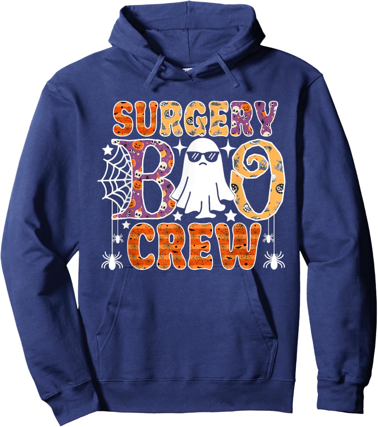 Surgery Boo Crew Surgical Tech Nurse Halloween Costume Hoodie - Hoodie | Navy