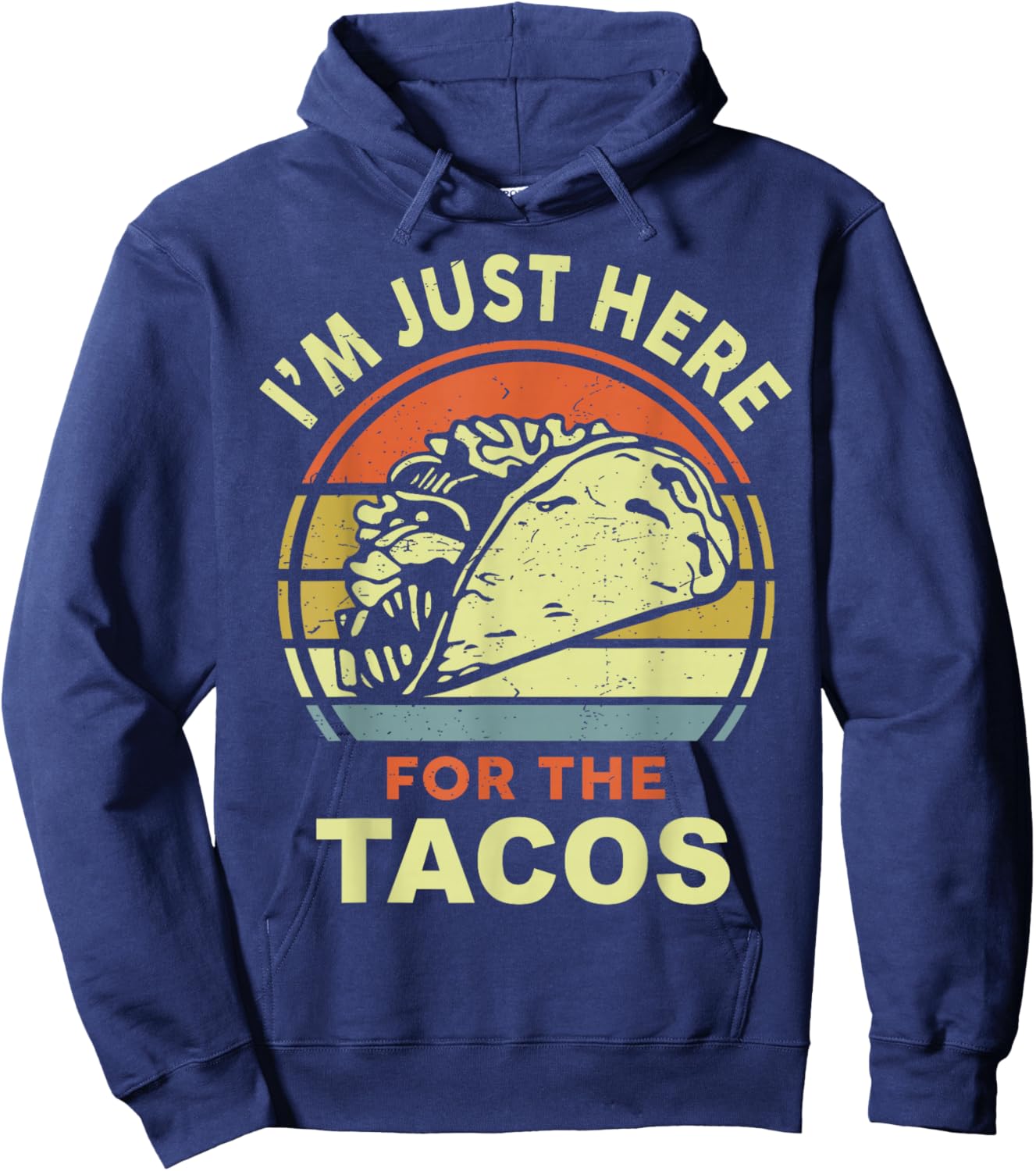 Funny Just Here For Tacos Cinco Mayo Mexican Tuesday Women Hoodie - Hoodie | Navy