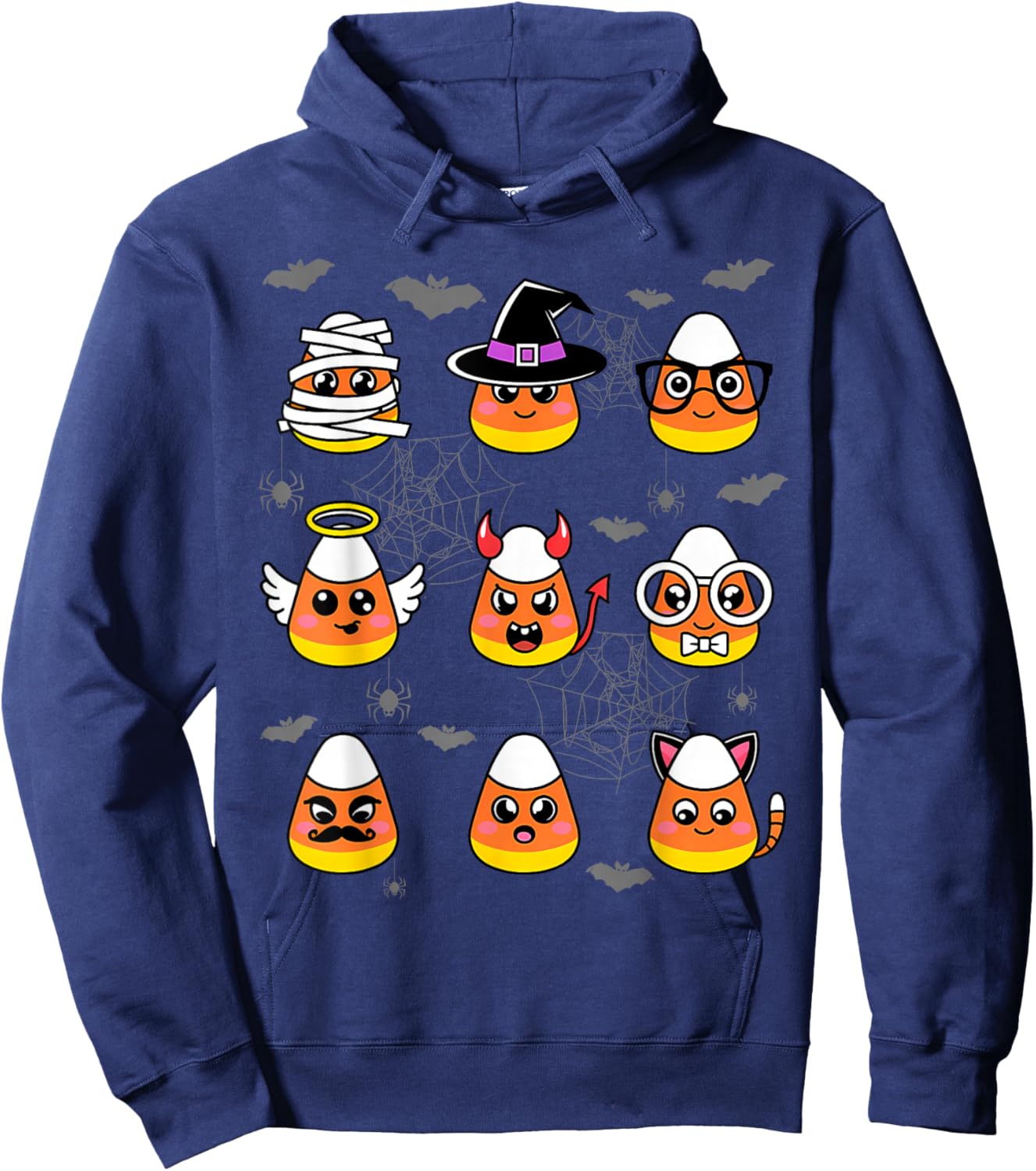 Candy Corn Costume Characters - Cute Halloween Kids Hoodie - Hoodie | Navy