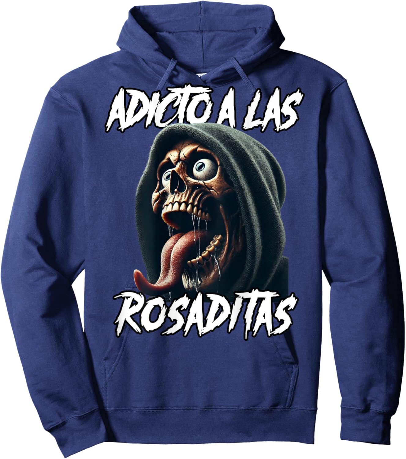 Adicto a las rosaditas gym. Espalda Hoodie - Hoodie | Navy