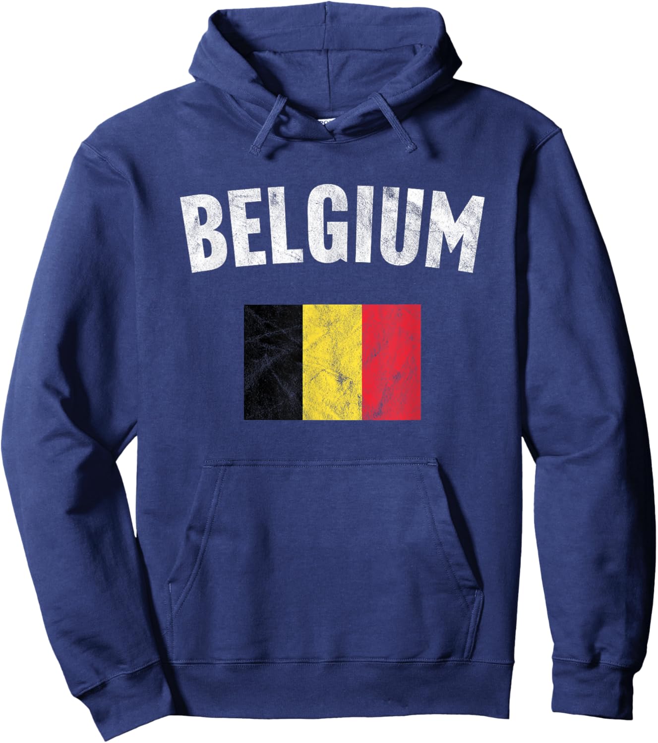 Belgium Flag Hoodie - Hoodie | Navy