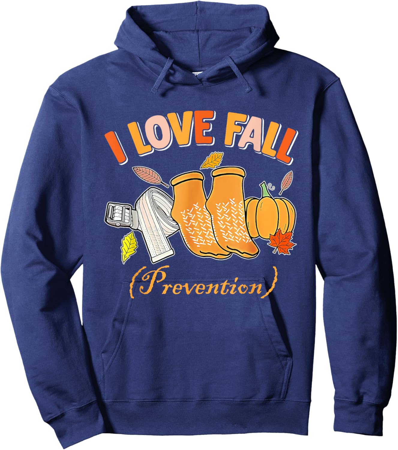PT Nurse Fall I Love Fall Prevention Fall Physical Therapy Hoodie - Hoodie | Navy