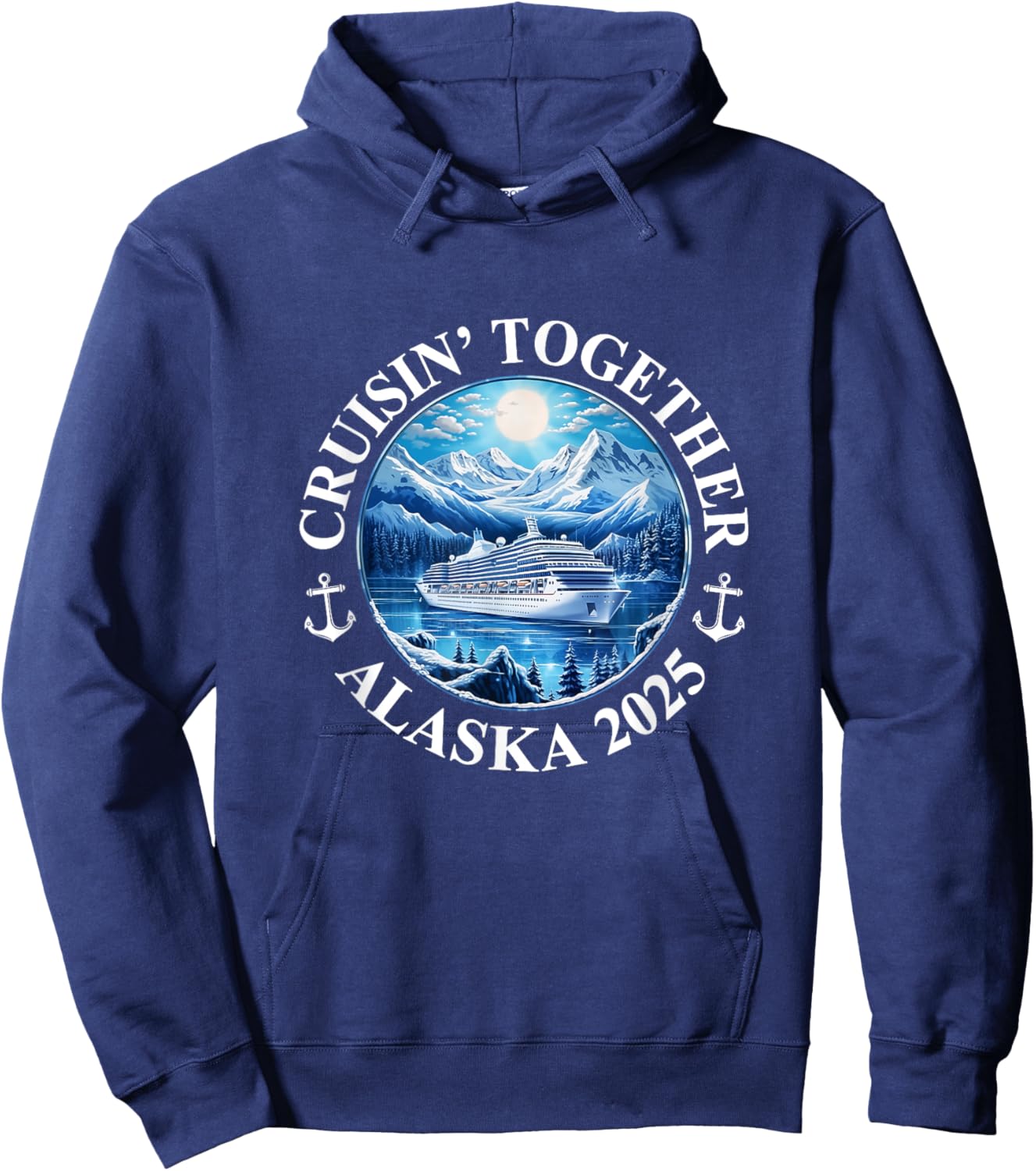 Cruisin' Together Alaska 2025 Matching Family Group Hoodie - Hoodie | Navy
