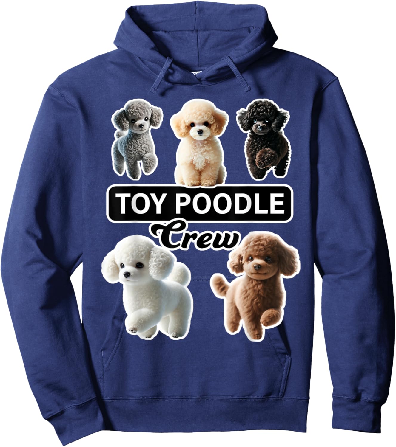 Toy Poodle Crew Hoodie - Hoodie | Navy