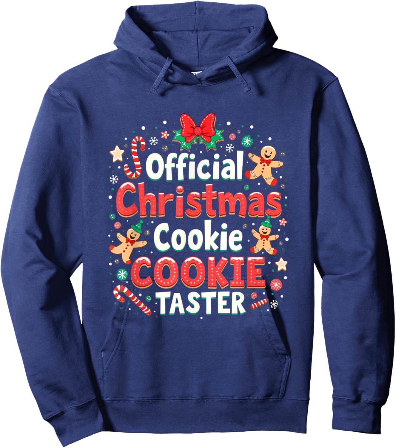 Official Christmas Cookie Taster Christmas Cookie Hoodie - Hoodie | Navy