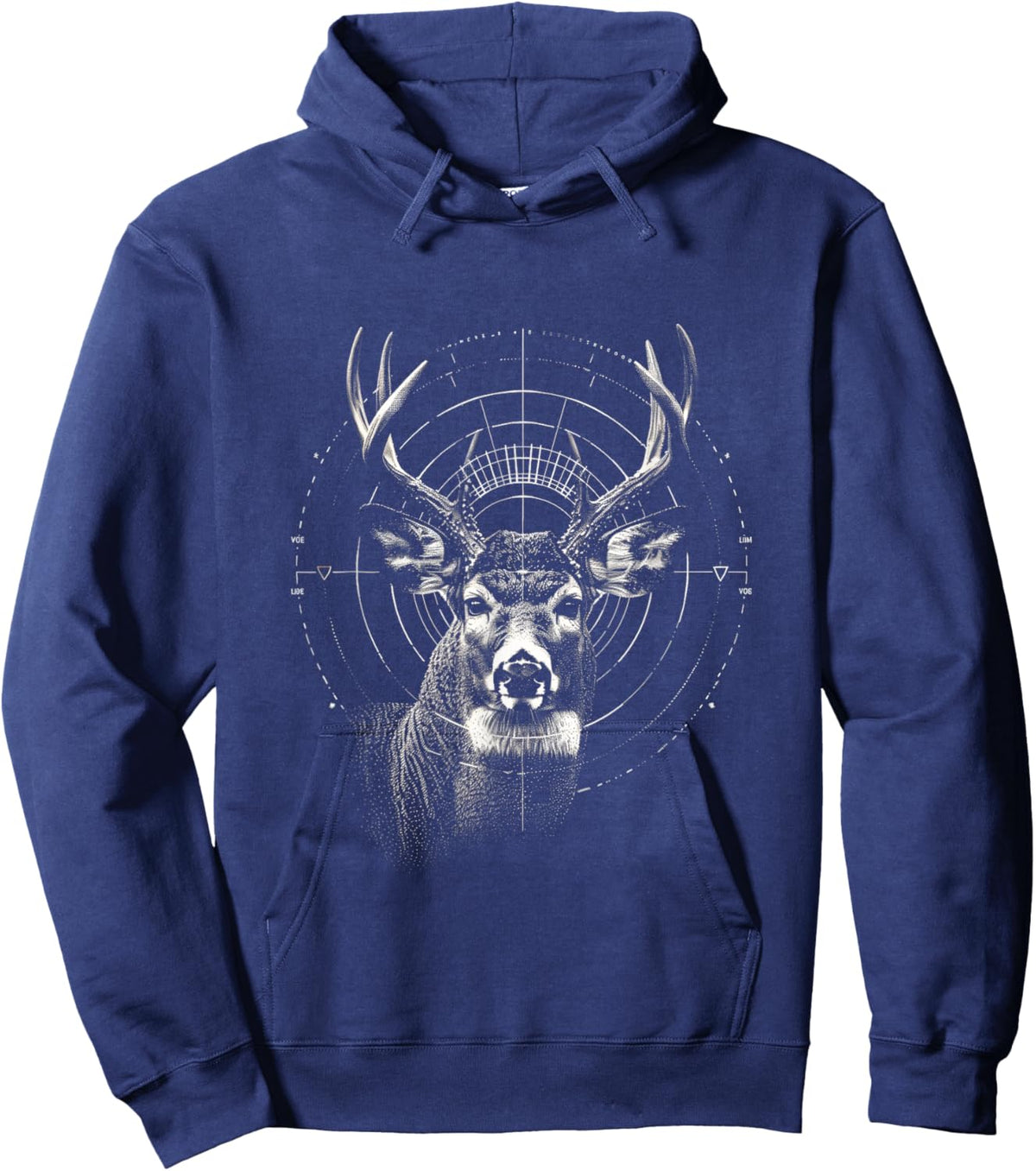 Deer Hunting Crosshairs Big Buck Deer hunting Hoodie - Hoodie | Navy