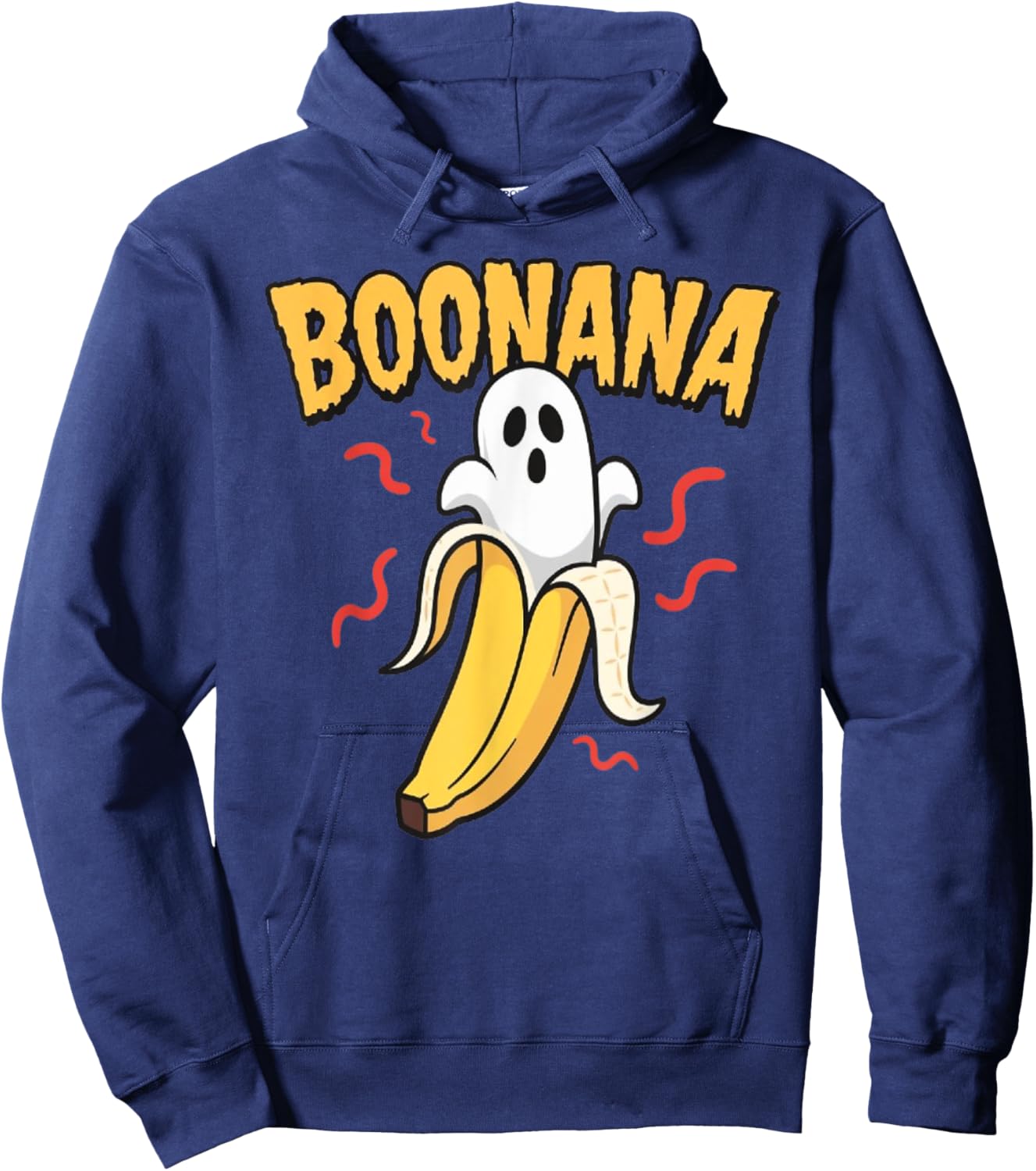 Funny Boonana Halloween Banana Ghost Hoodie - Hoodie | Navy