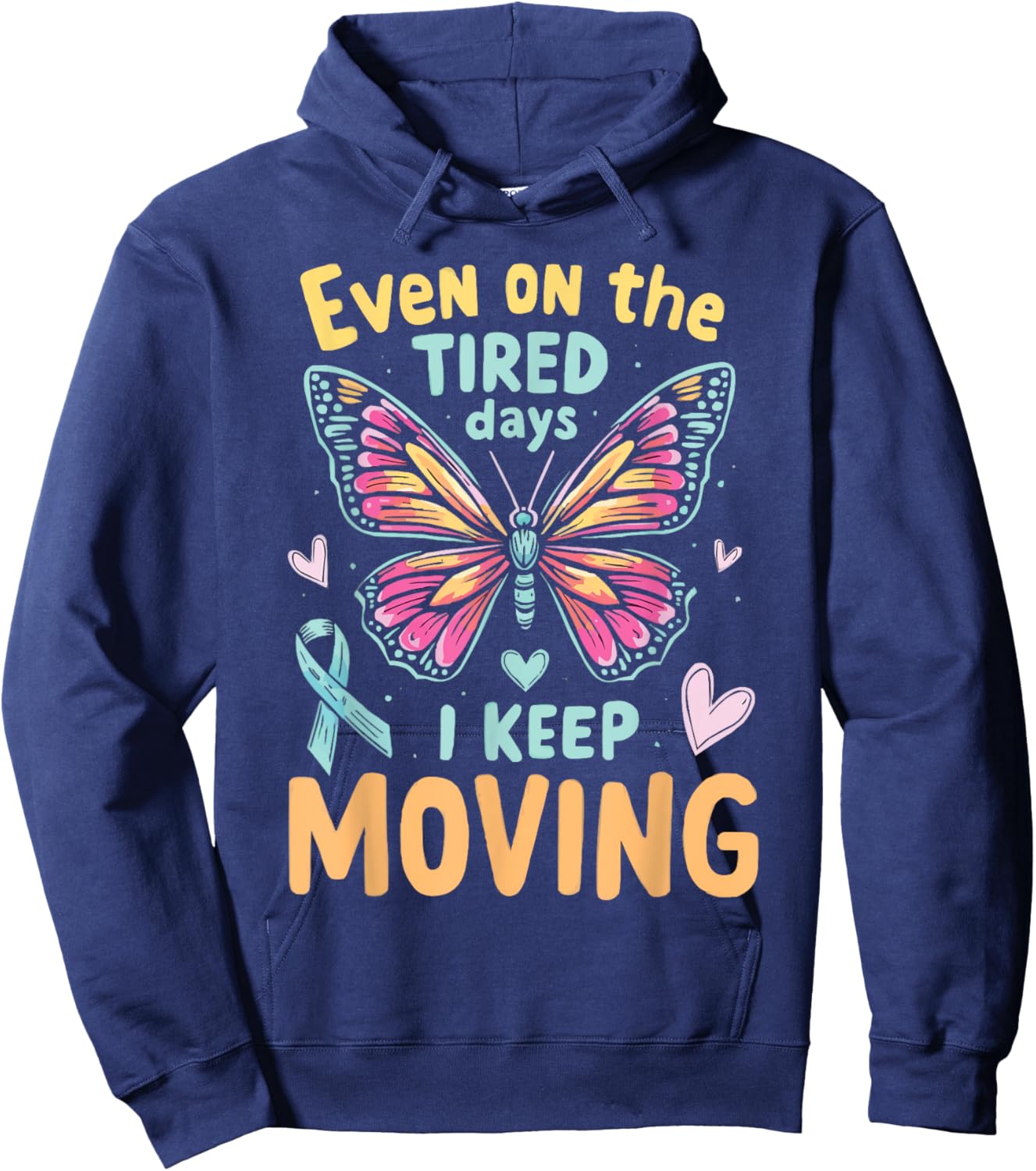 Hypothyroidism Underactive Thyroid Disease Chronic Illness Hoodie - Hoodie | Navy