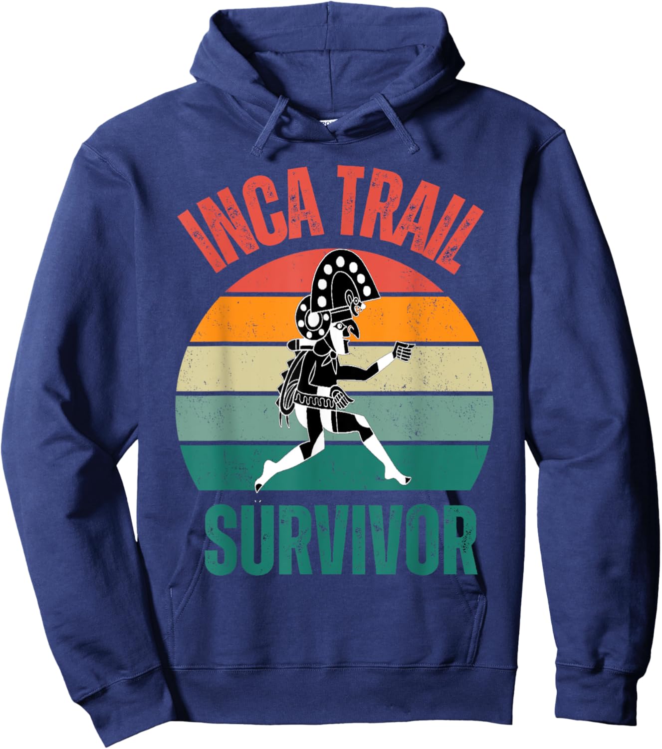 Peru Machu Picchu Inca Trail survivor Cusco Cuzco 2024 2025 Hoodie - Hoodie | Navy