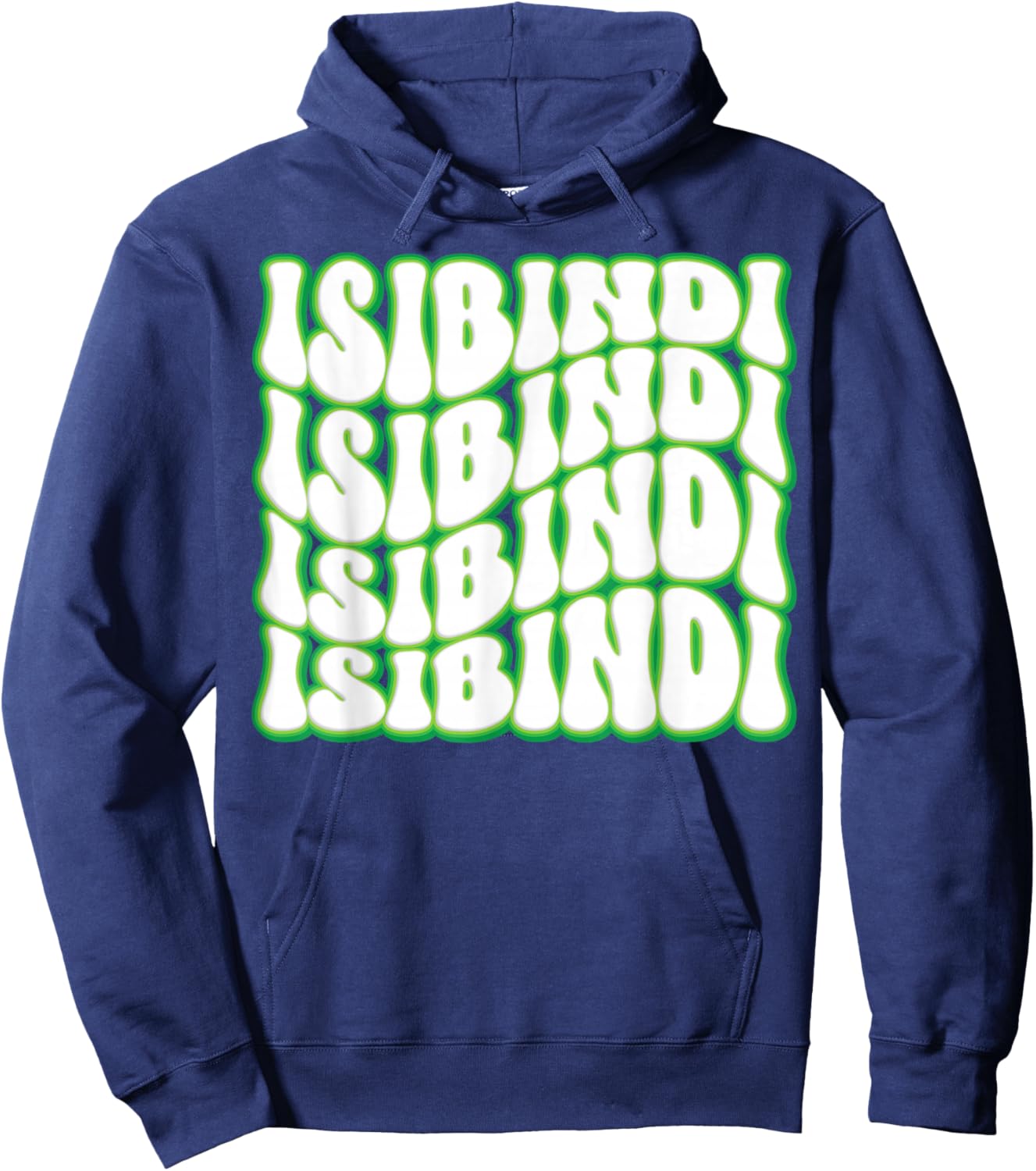 Isibindi - Groovy Wavy Style School Spirit Wear Hoodie - Hoodie | Navy