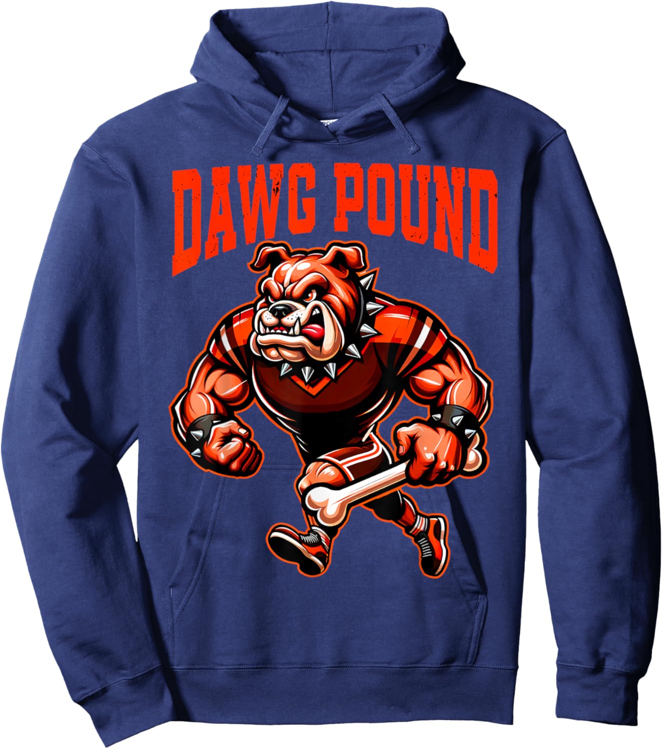Graphic Cleveland Name Styles | DAWG Dog Pound Gifts Ideas Women Girls Kids Hoodie - Hoodie | Navy