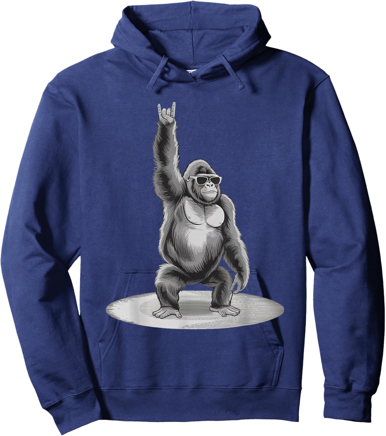 Gorilla Rock Music Boys Kids Men Gorilla Vintage Animal Hoodie - Hoodie | Navy