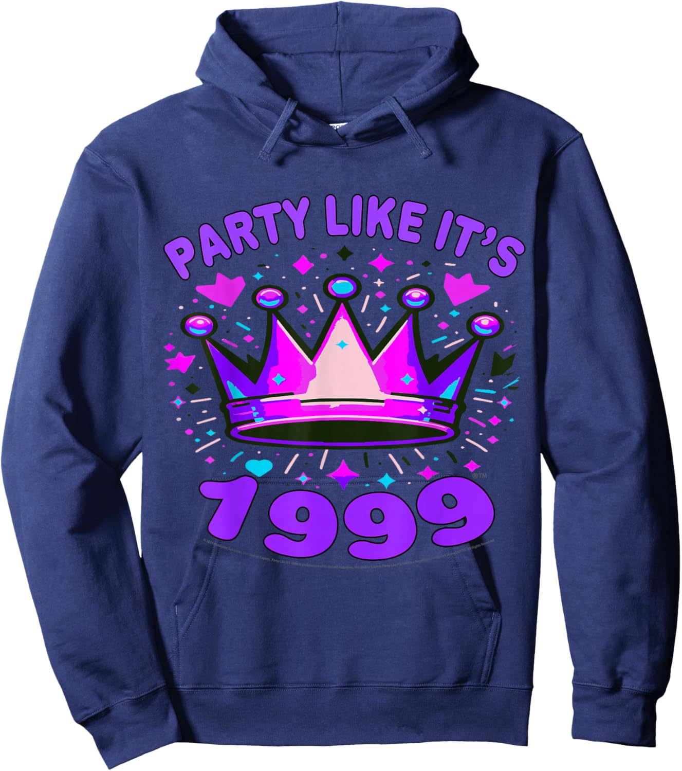 Party Like Its 1999 - Design KB-12b Hoodie - Hoodie | Navy