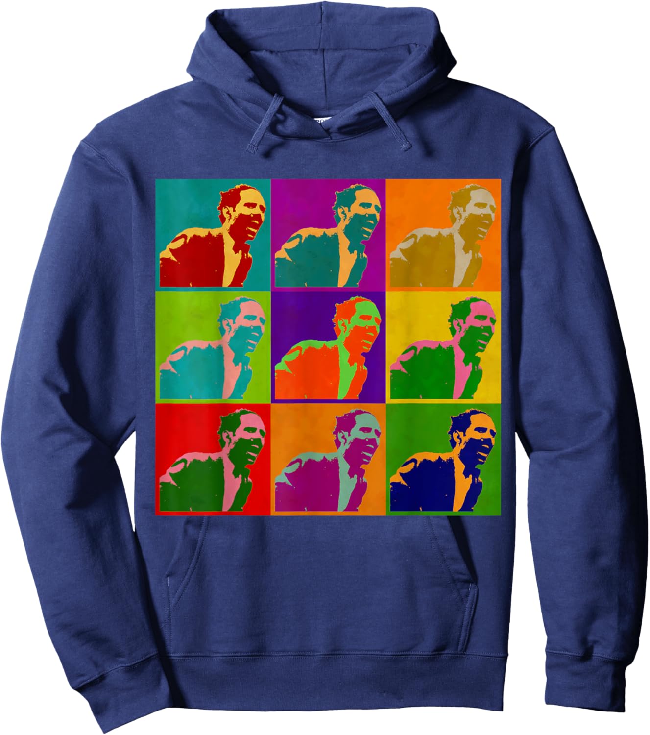 Pedro Albizu Campos Warhol Painting Boricua Puerto Rico Fun Hoodie - Hoodie | Navy