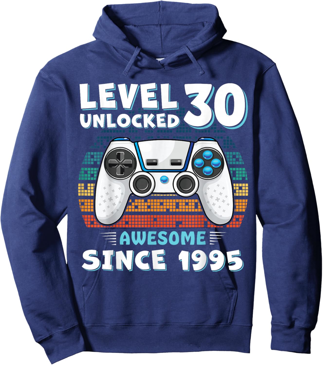 30 Year Birthday Decorations Men Gag 30yr 1995 30th Birthday Hoodie - Hoodie | Navy