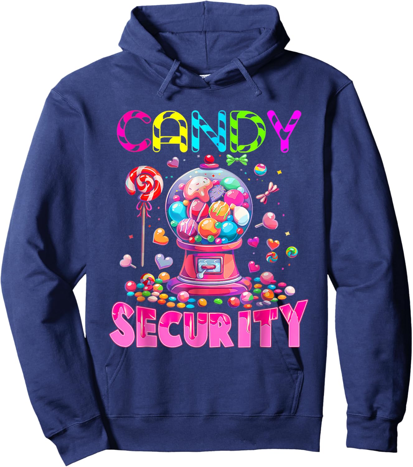 Candy Security Candyland Costume Kids Teens Adult Hoodie - Hoodie | Navy