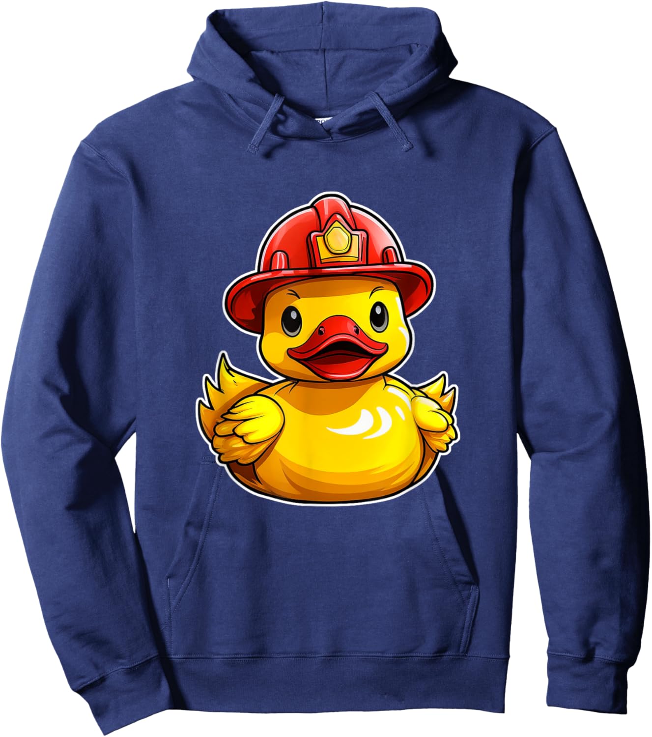 Fireman Rubber Duck, Fire Fighter Rubber Duckie Hoodie - Hoodie | Navy