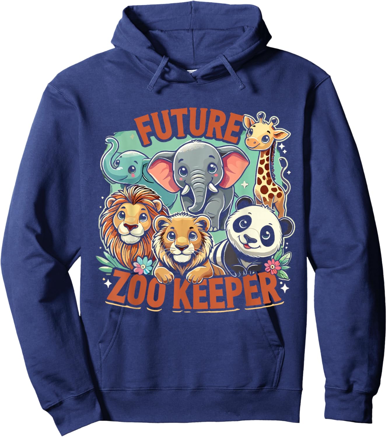 Zookeeper Toddler Future Zoo Keeper Kids Hoodie - Hoodie | Navy