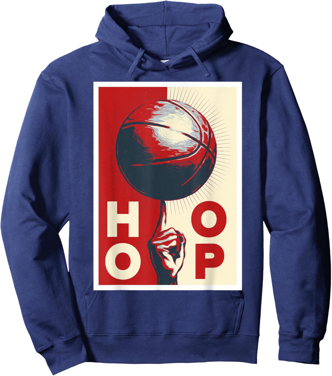Hoop Basketball Player Streetball Lover Hoodie - Hoodie | Navy