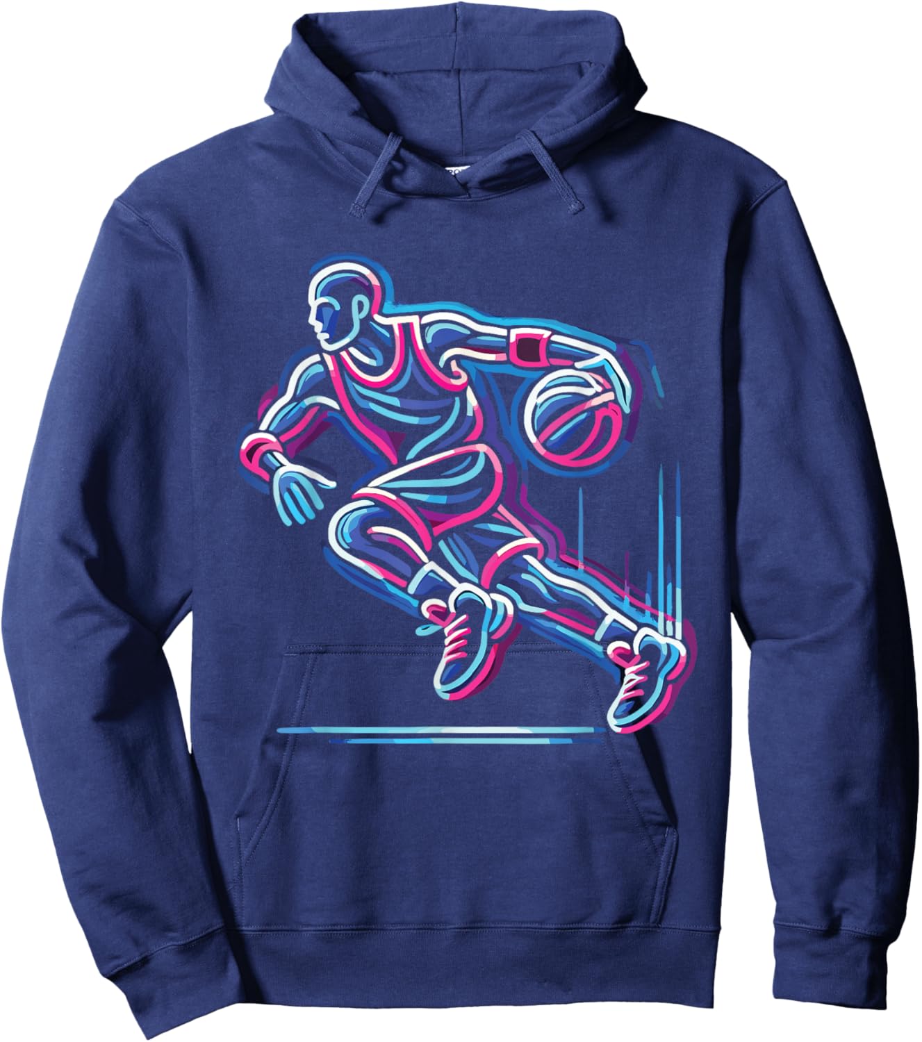 Basketball & Basketball Graphic | Boys, Kids, | Men & Women Hoodie - Hoodie | Navy