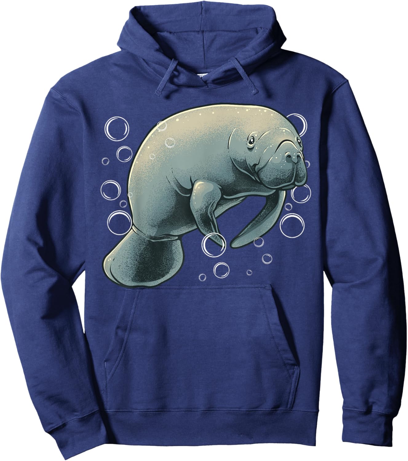 Manatee Design Women Boys Girl Sea Cow Lover Manatee Hoodie - Hoodie | Navy