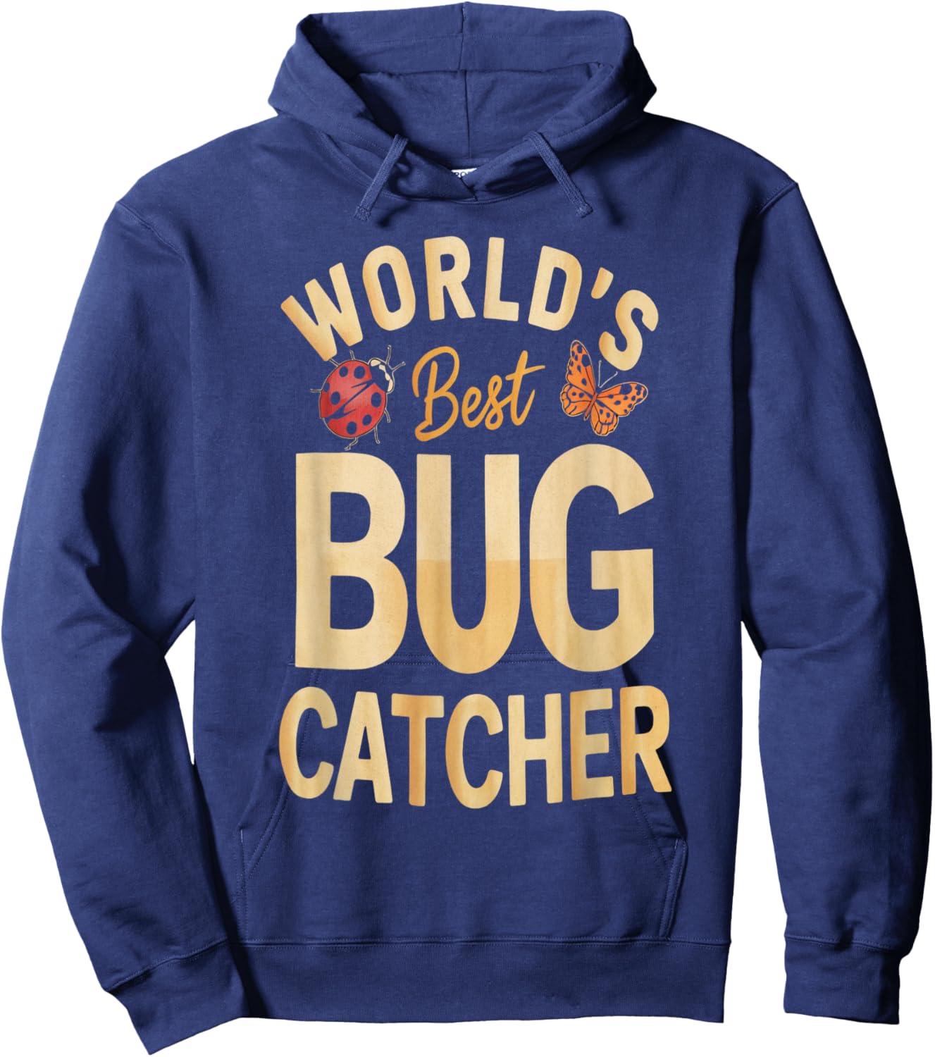 World's Best Insect Catcher Funny Explorer Design Hoodie - Hoodie | Navy