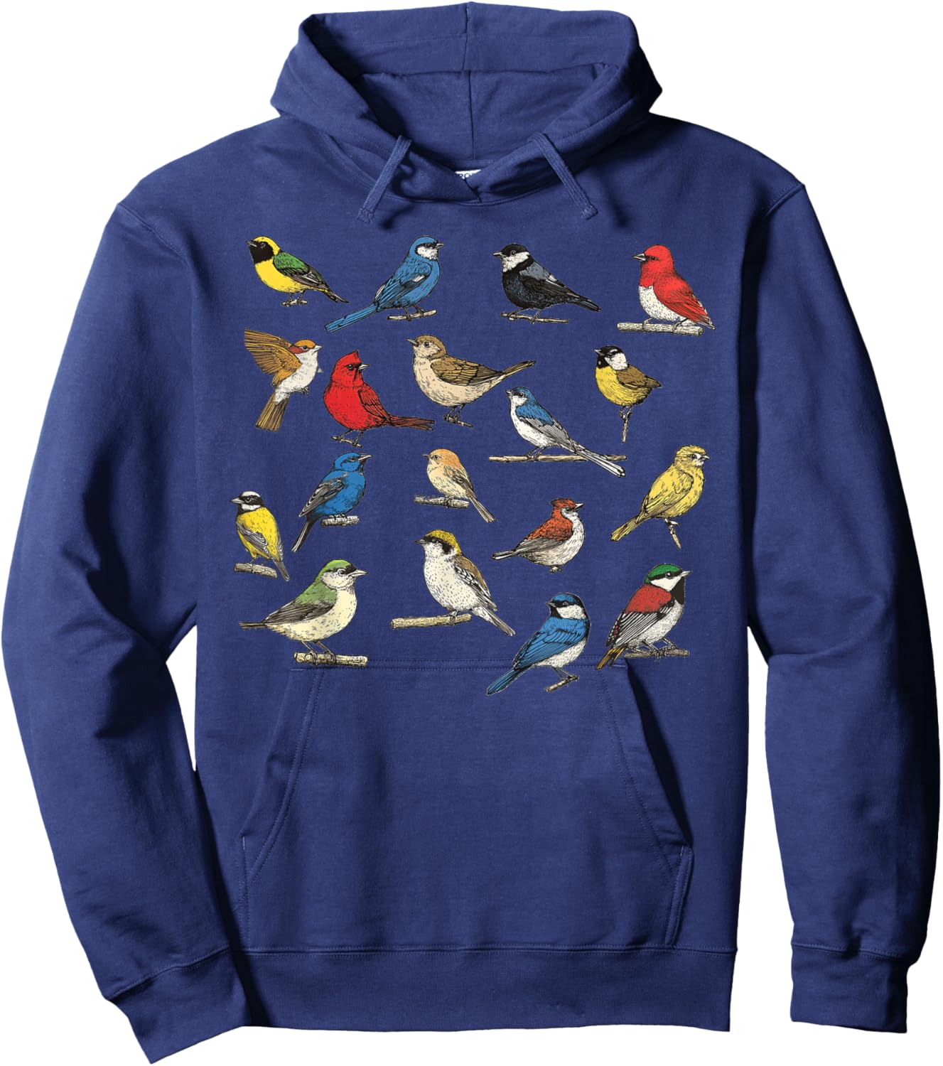 Birds Lover Watching for Watcher Bird Cool Birdwatching Hoodie - Hoodie | Navy